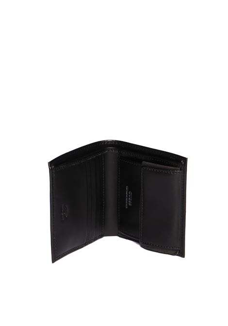 Black certosa leather billfold GUESS | SMCSLE LEA22MITO-BLA